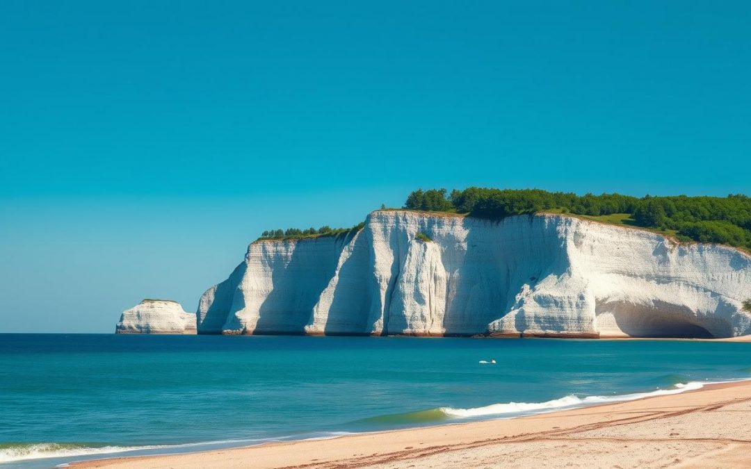Die berühmten Kreidefelsen auf Rügen, eine der schönsten deutschen Inseln