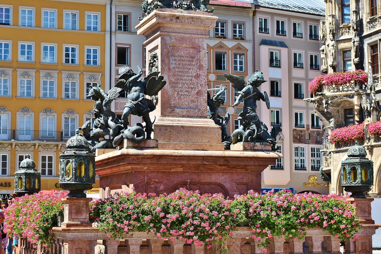 Blick auf den Marienplatz in München